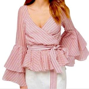 Rebecca minkoff XXS bell sleeve blouse